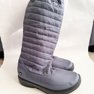 Oofos Oomg Snow Storm Blue Boots Size 10
